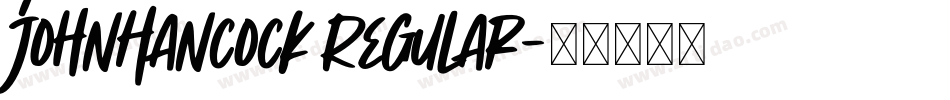 JohnHancock Regular字体转换